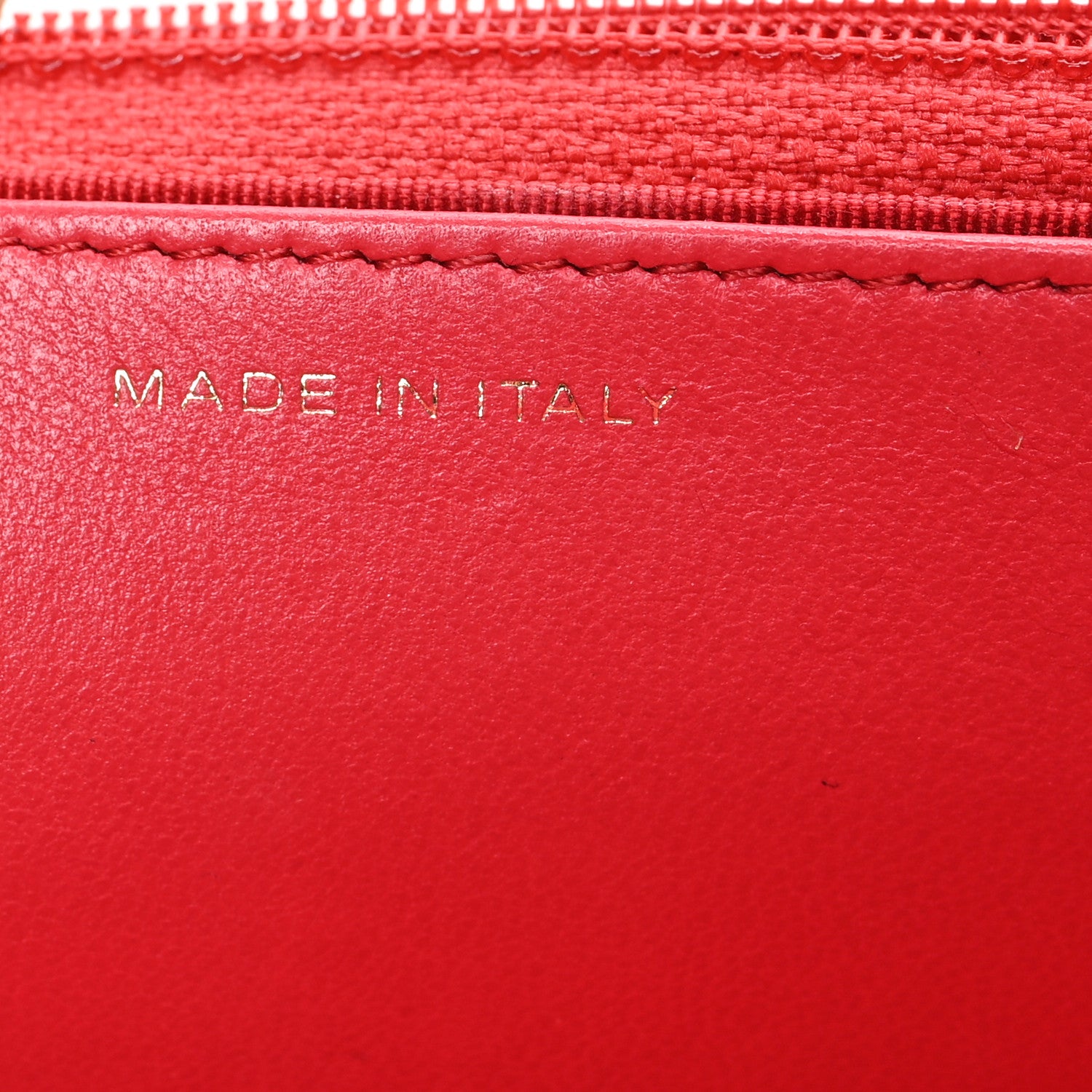 Chanel Lambskin Quilted Wallet On Chain WOC Light Red 6 of 10