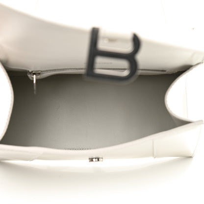 Balenciaga Shiny Box Calfskin Small Hourglass Top Handle Bag Chalky White 5 of 8