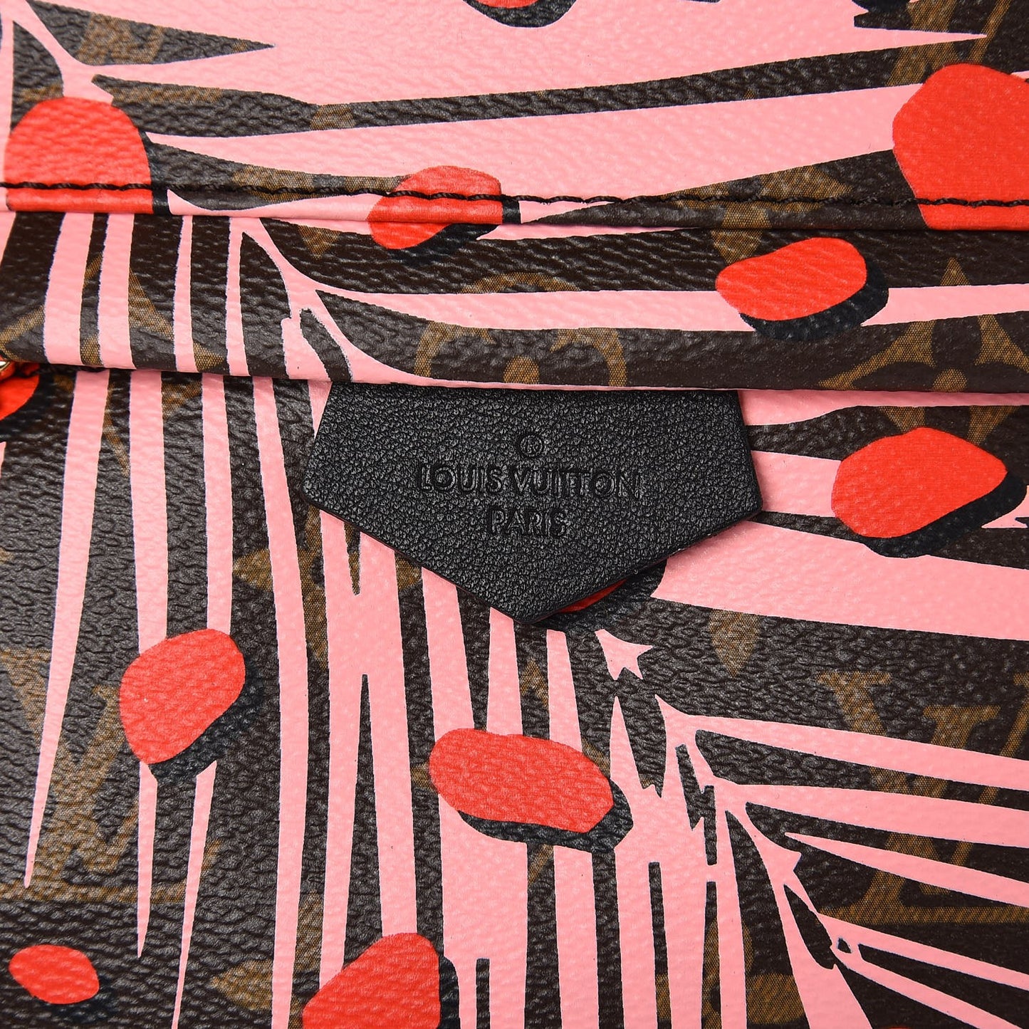 Monogram Jungle Dots Palm Springs Backpack PM Sugar Pink Poppy