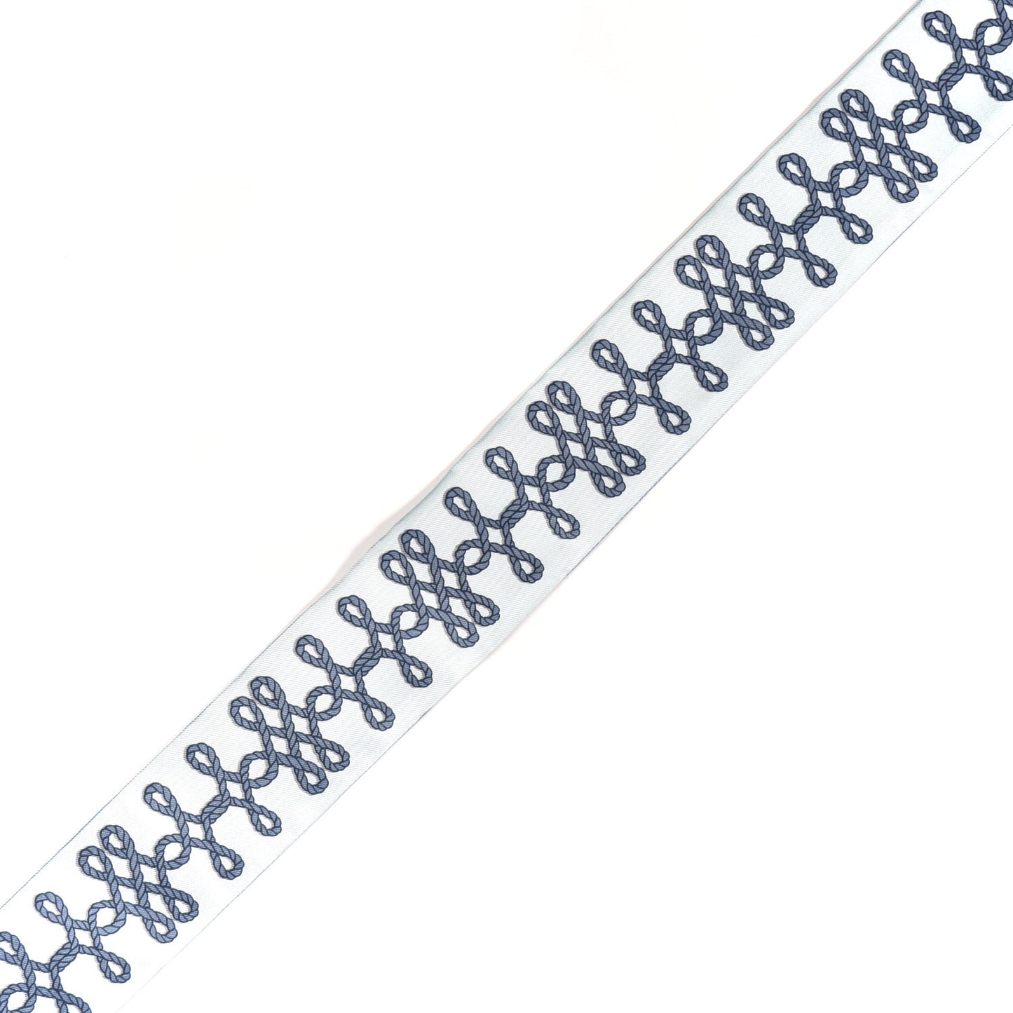 Silk Galons Et Brandebourg Twilly Ciel Ocean White