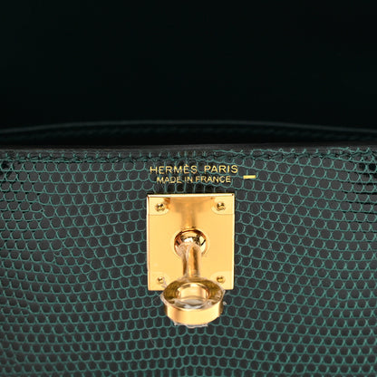 Hermes Shiny Lizard Mini Kelly Sellier 20 Vert Cypress 6 of 10