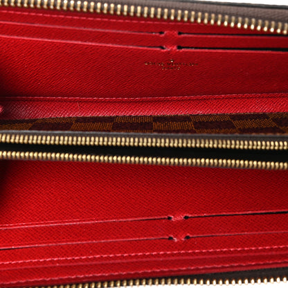 Louis Vuitton Damier Ebene Clemence Wallet Cherry 5 of 6