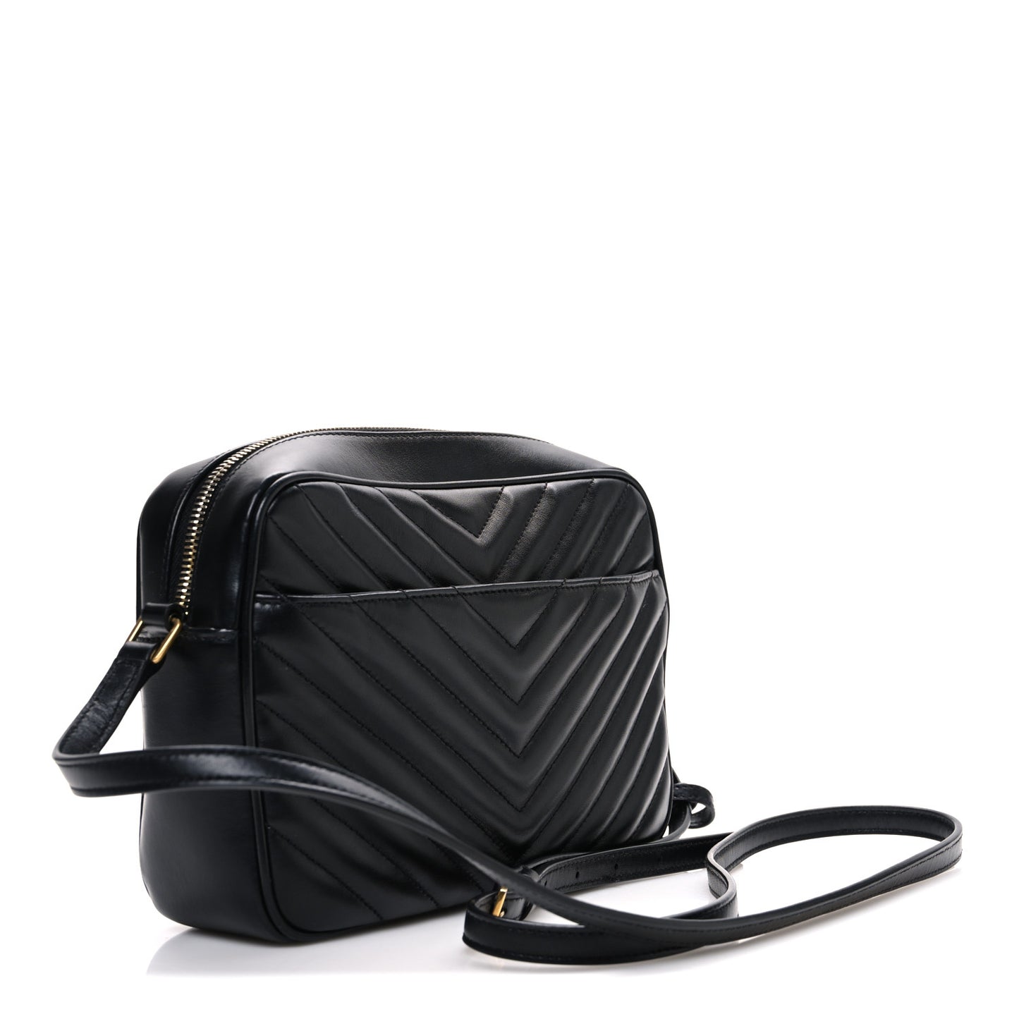Calfskin Matelasse Monogram Lou Camera Bag Black