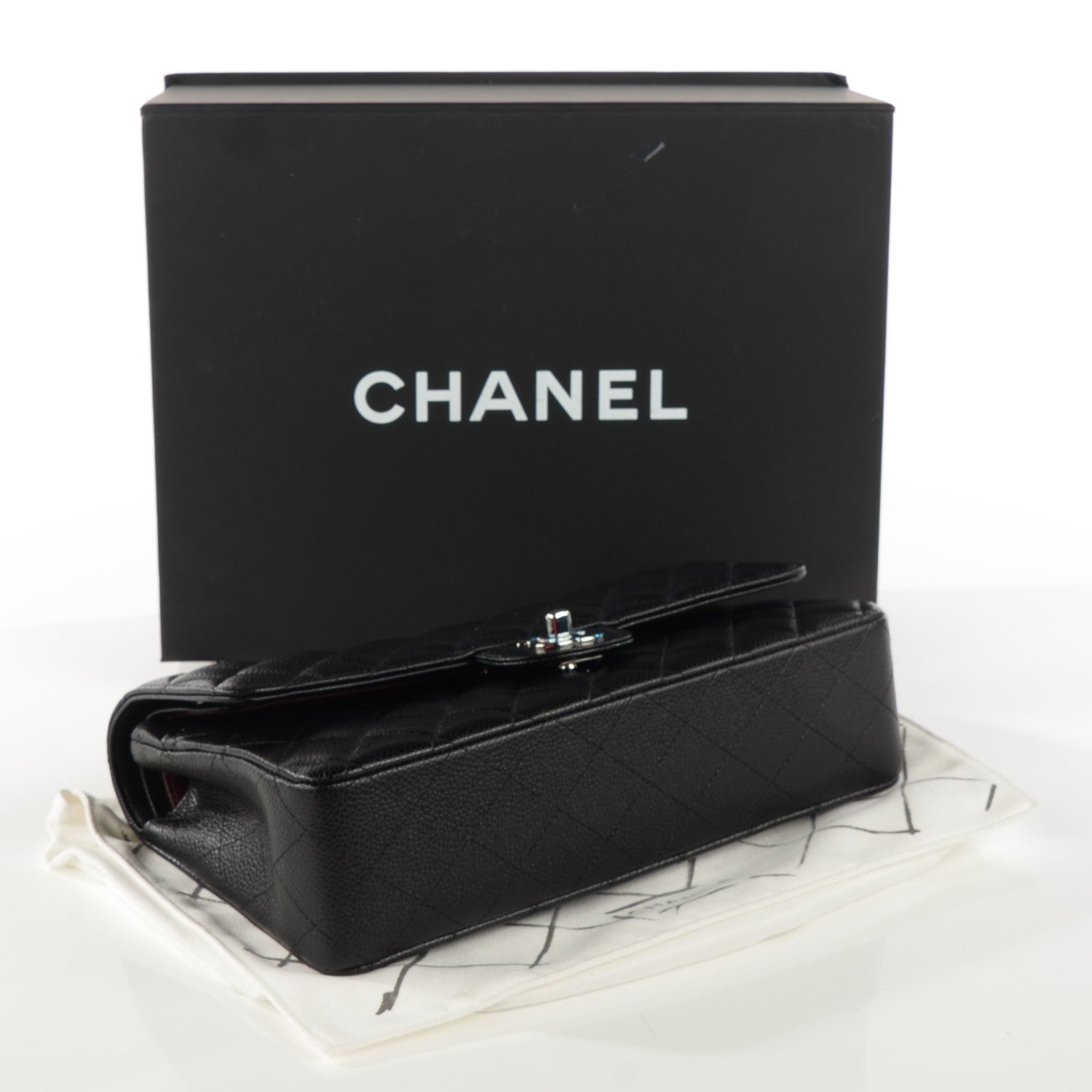 Chanel Caviar Quilted Medium Double Flap Black 4 of 8