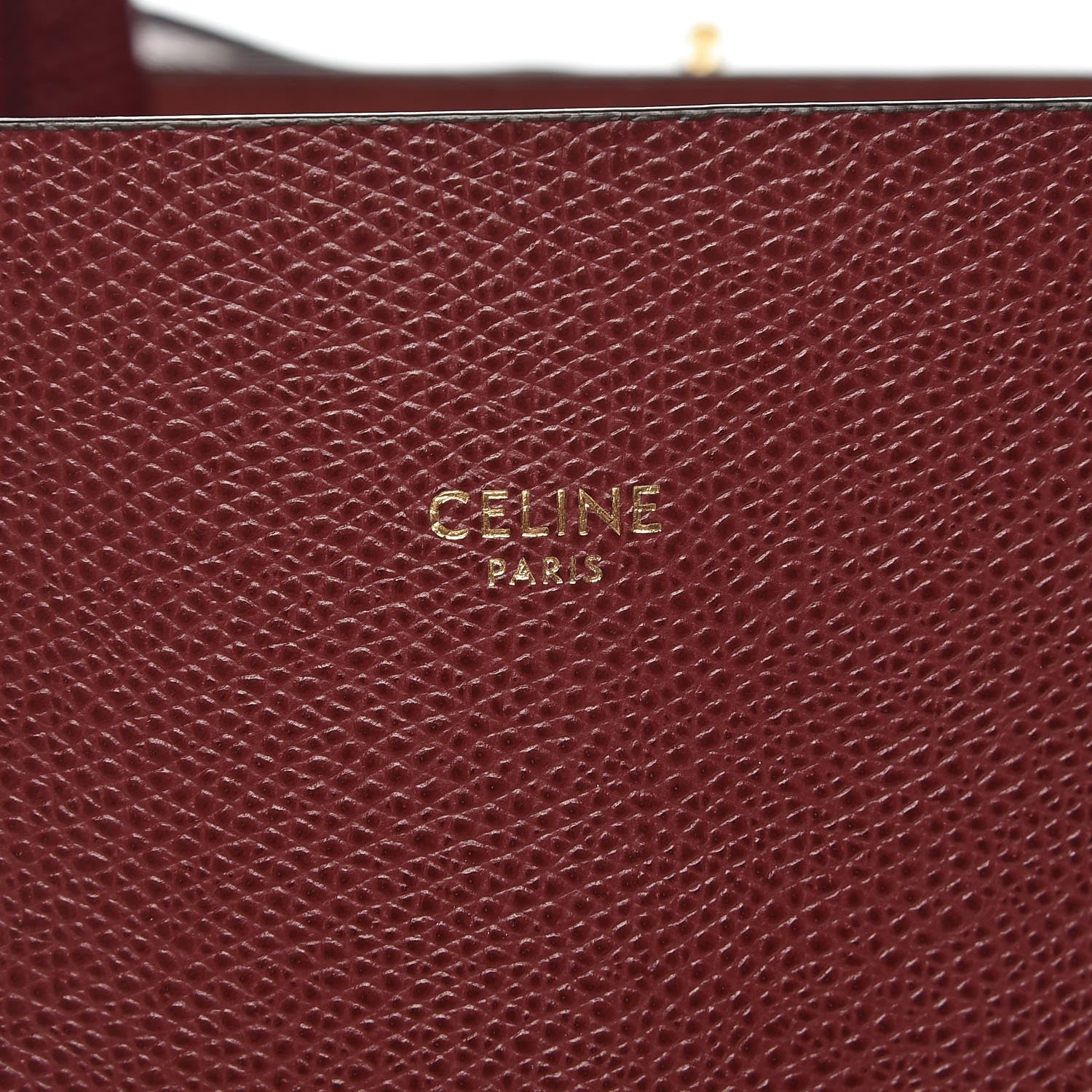 Celine Grained Calfskin Small Vertical Cabas Light Burgundy 6 of 8