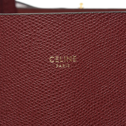 Celine Grained Calfskin Small Vertical Cabas Light Burgundy 6 of 8