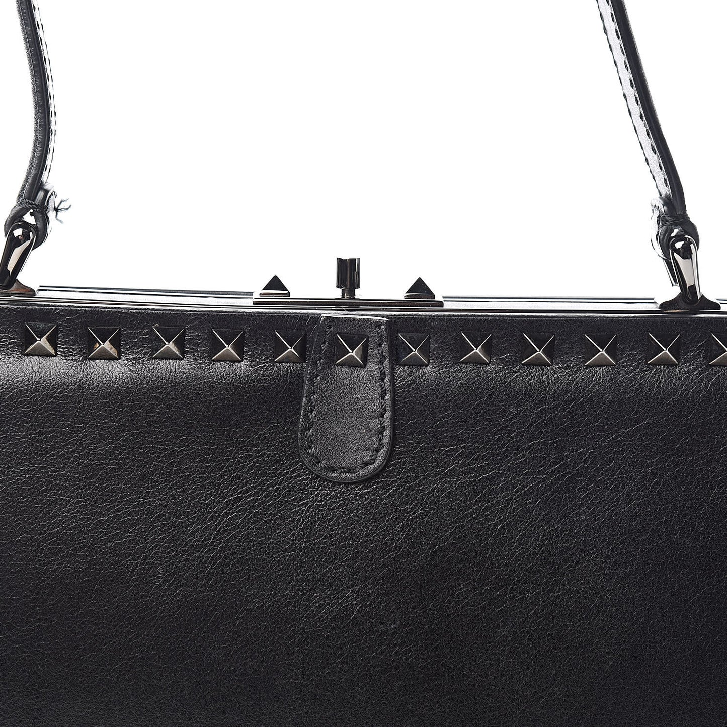 Vitello Rockstud Frame Bag Black