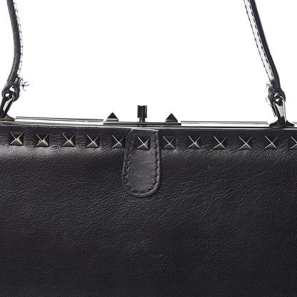 Valentino Garavani Vitello Rockstud Frame Bag Black 9 of 10