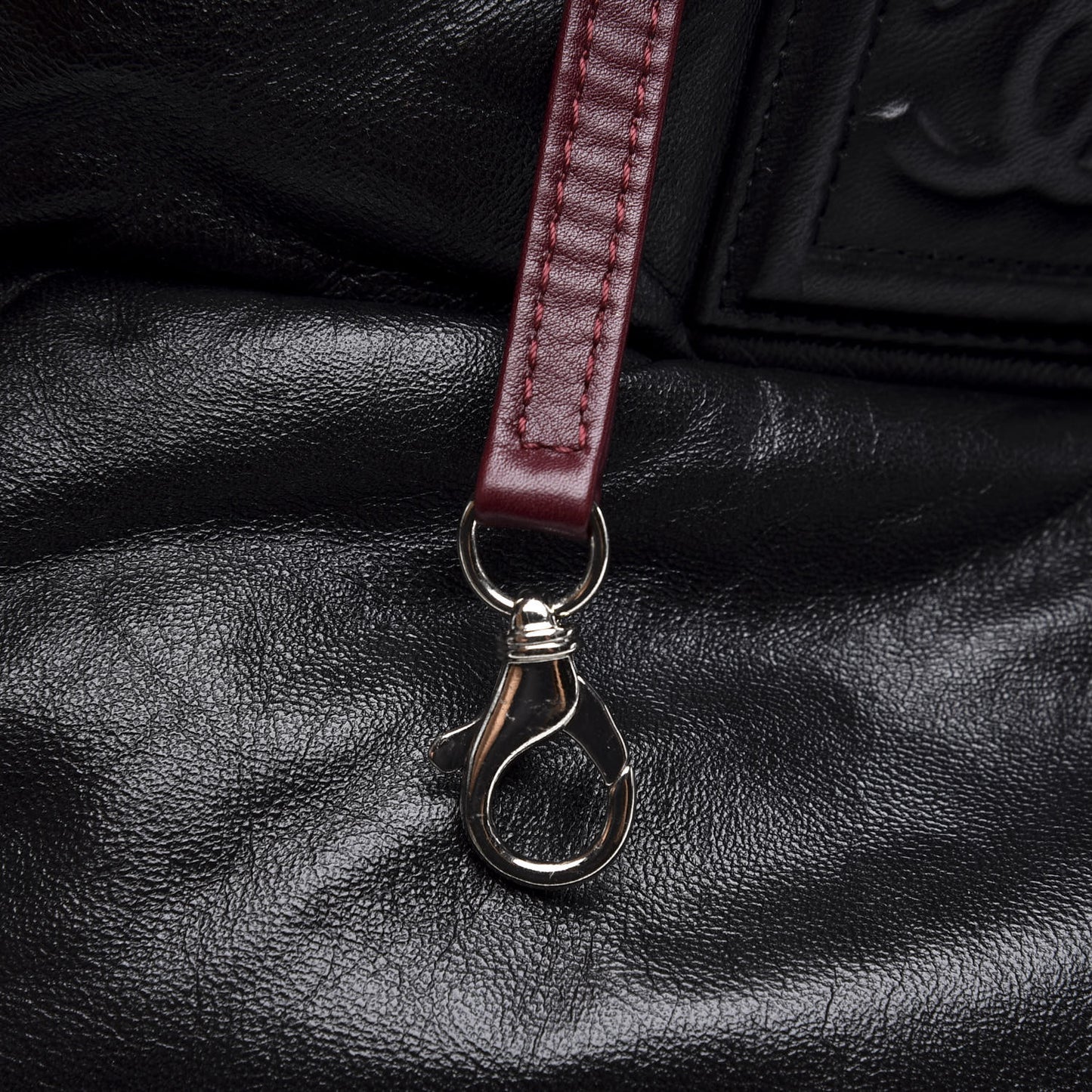 Lambskin Quilted Medium Coco Cocoon Reversible Tote Black