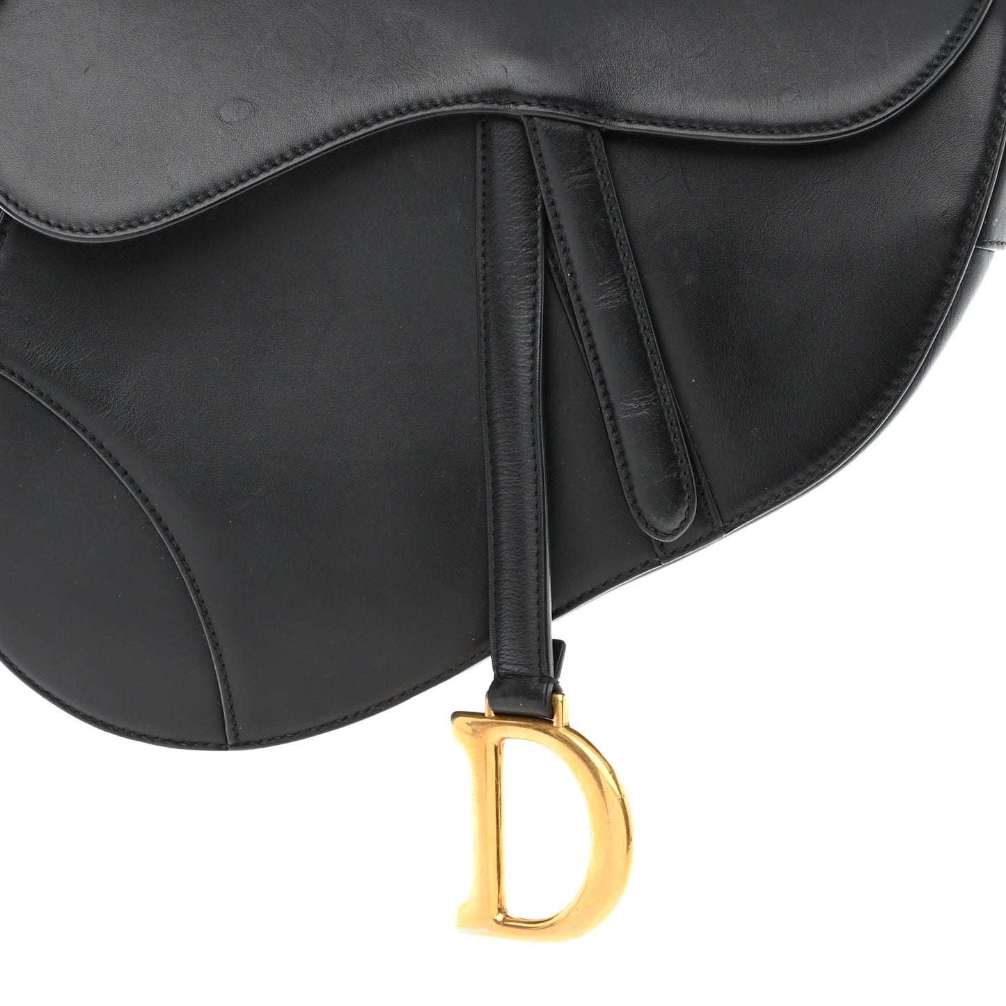 Calfskin Saddle Bag Black