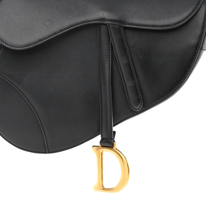 Christian Dior Calfskin Saddle Bag Black 8 of 11