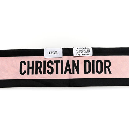 Christian Dior Silk Twill Cheetah Mitzah Scarf Black Pink Multicolor White Pink Multicolor 3 of 6