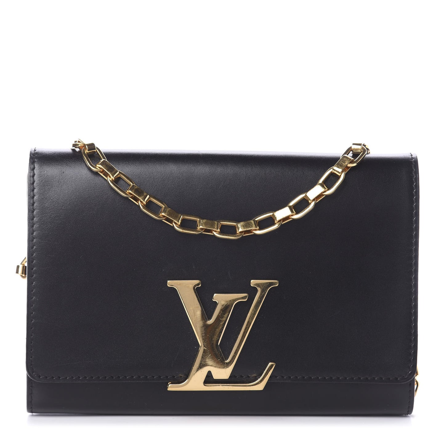 Calfskin Chain Louise MM Black