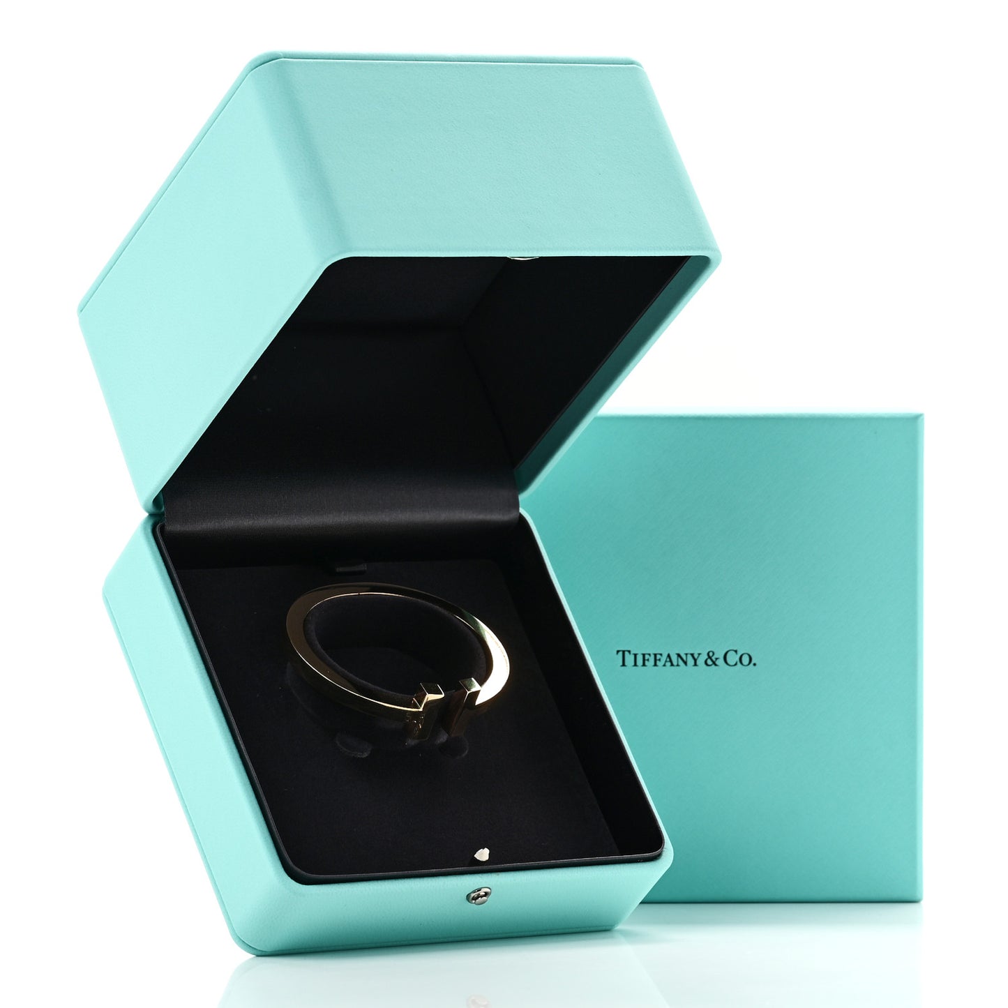 18K Yellow Gold T Square Bracelet