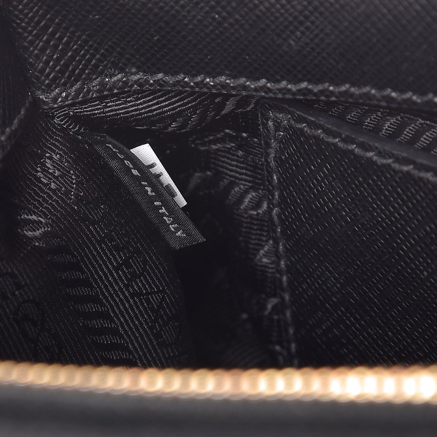 Saffiano Lux Mini Galleria Double Zip Tote Black