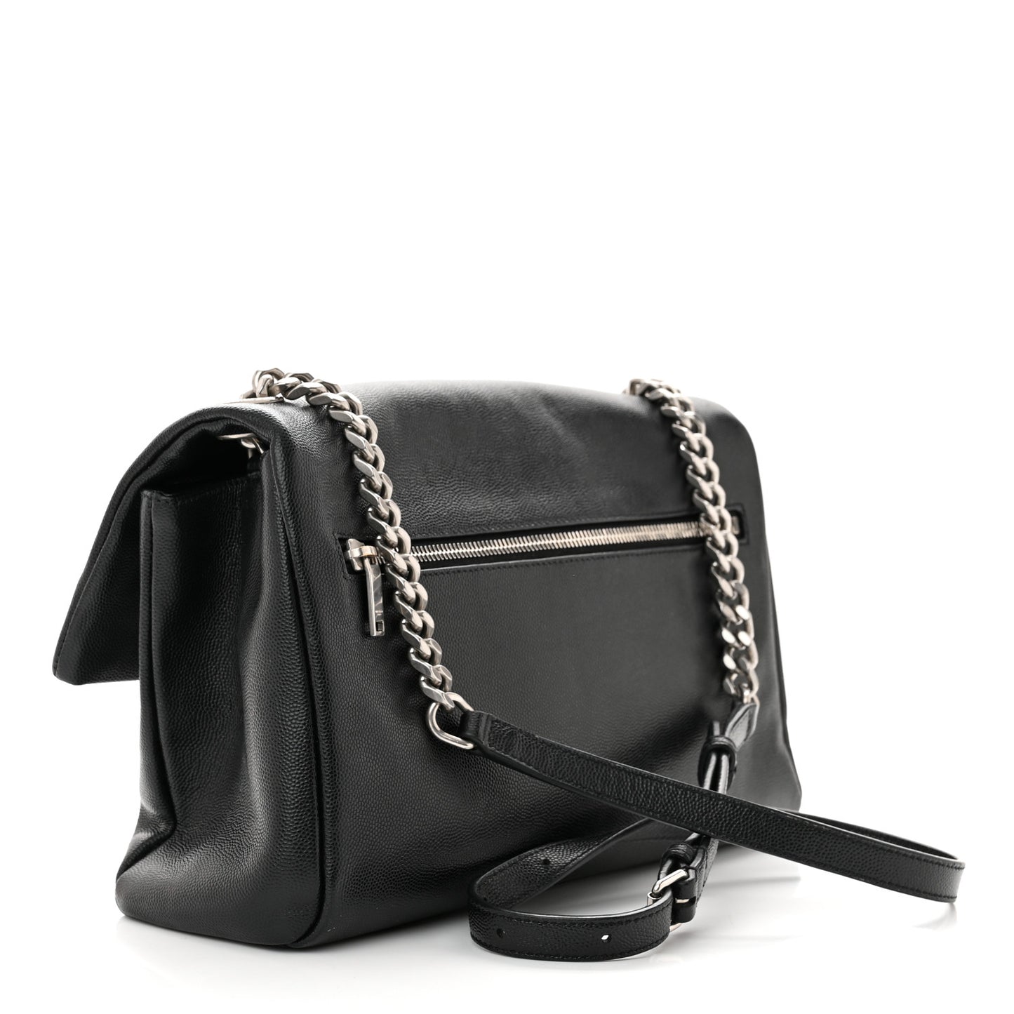 Grain De Poudre Monogram Toy West Hollywood Fold-Over Bag Black