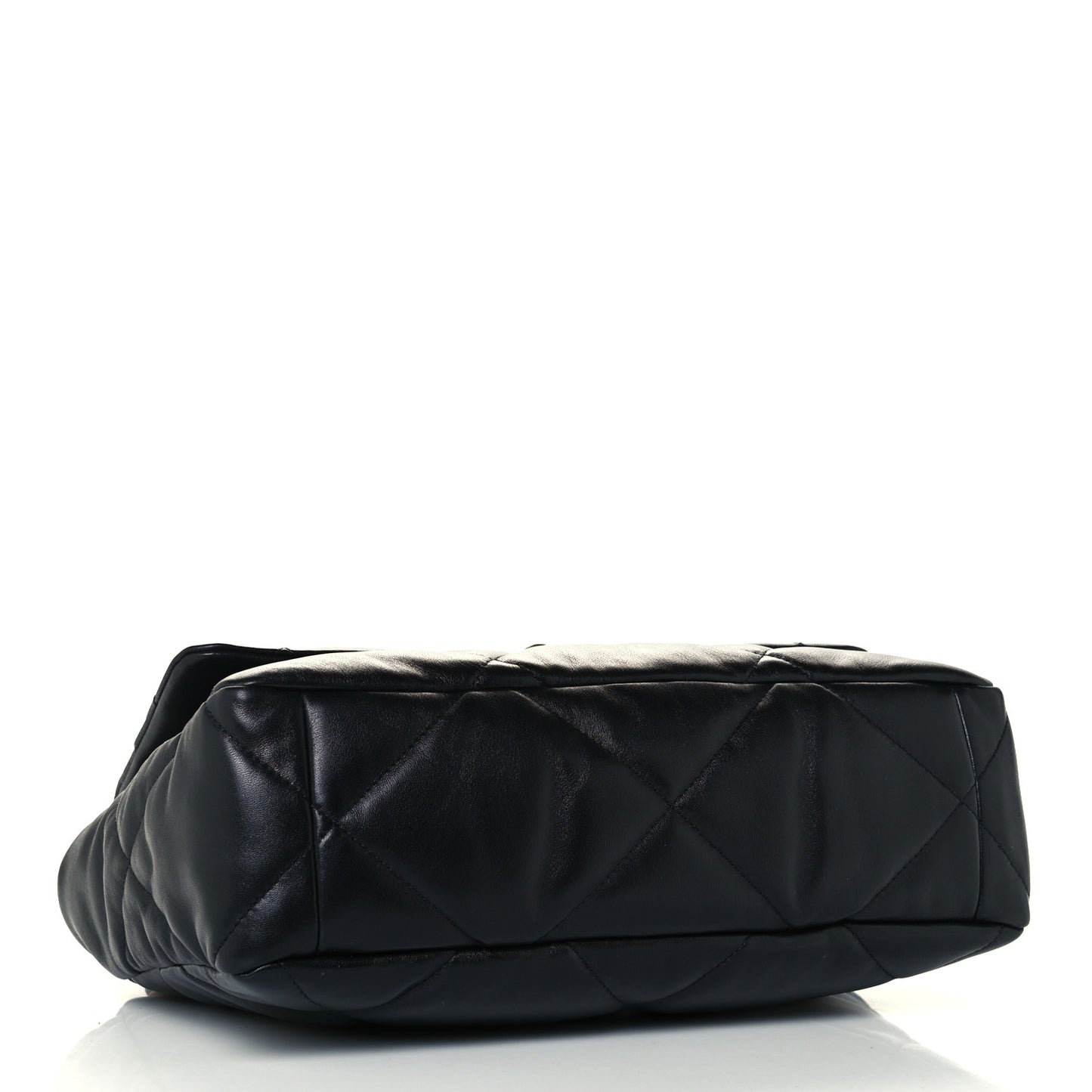 Lambskin Quilted Large Chanel 19 Flap Black