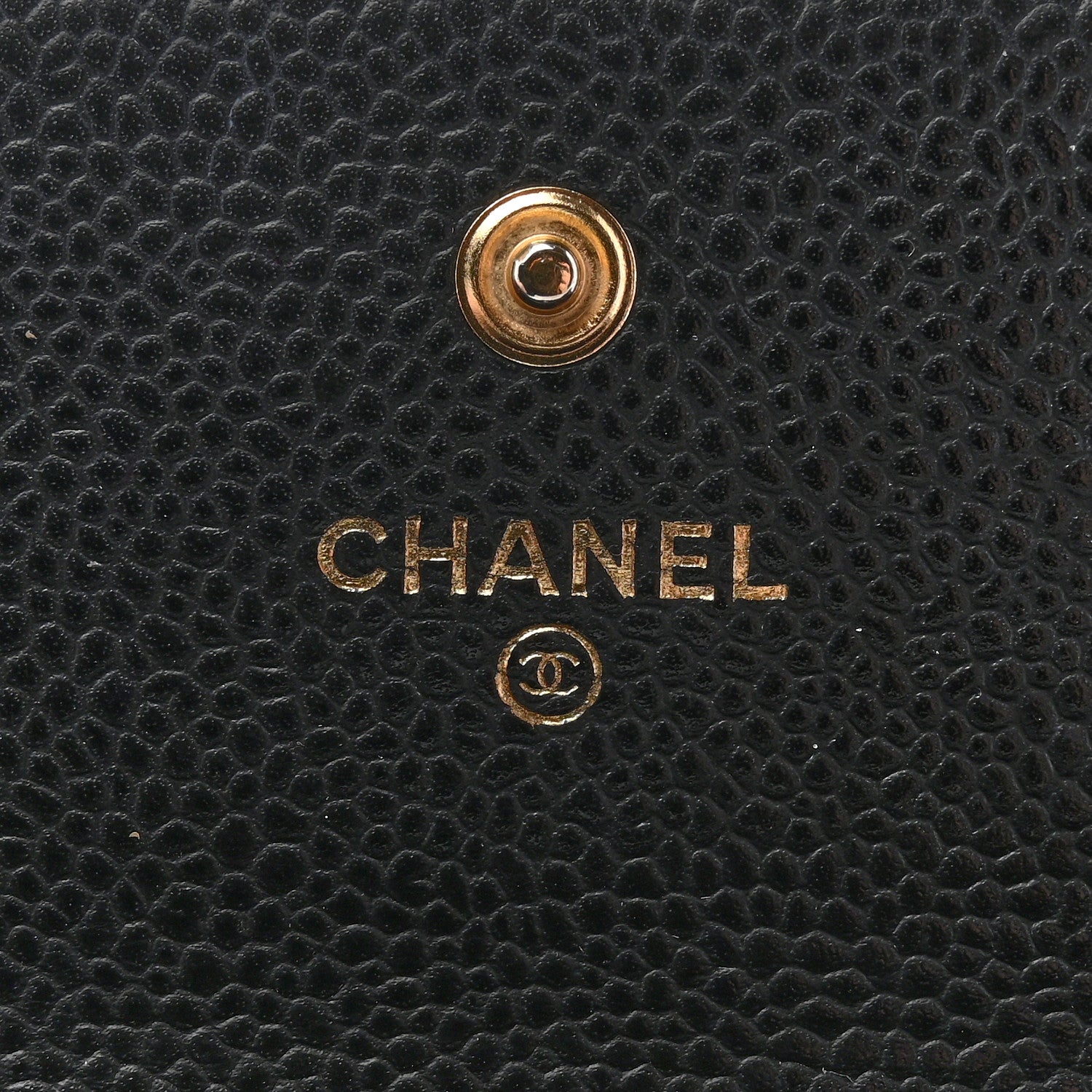 Chanel Caviar Quilted Large Gusset Flap Wallet Black 6 of 11