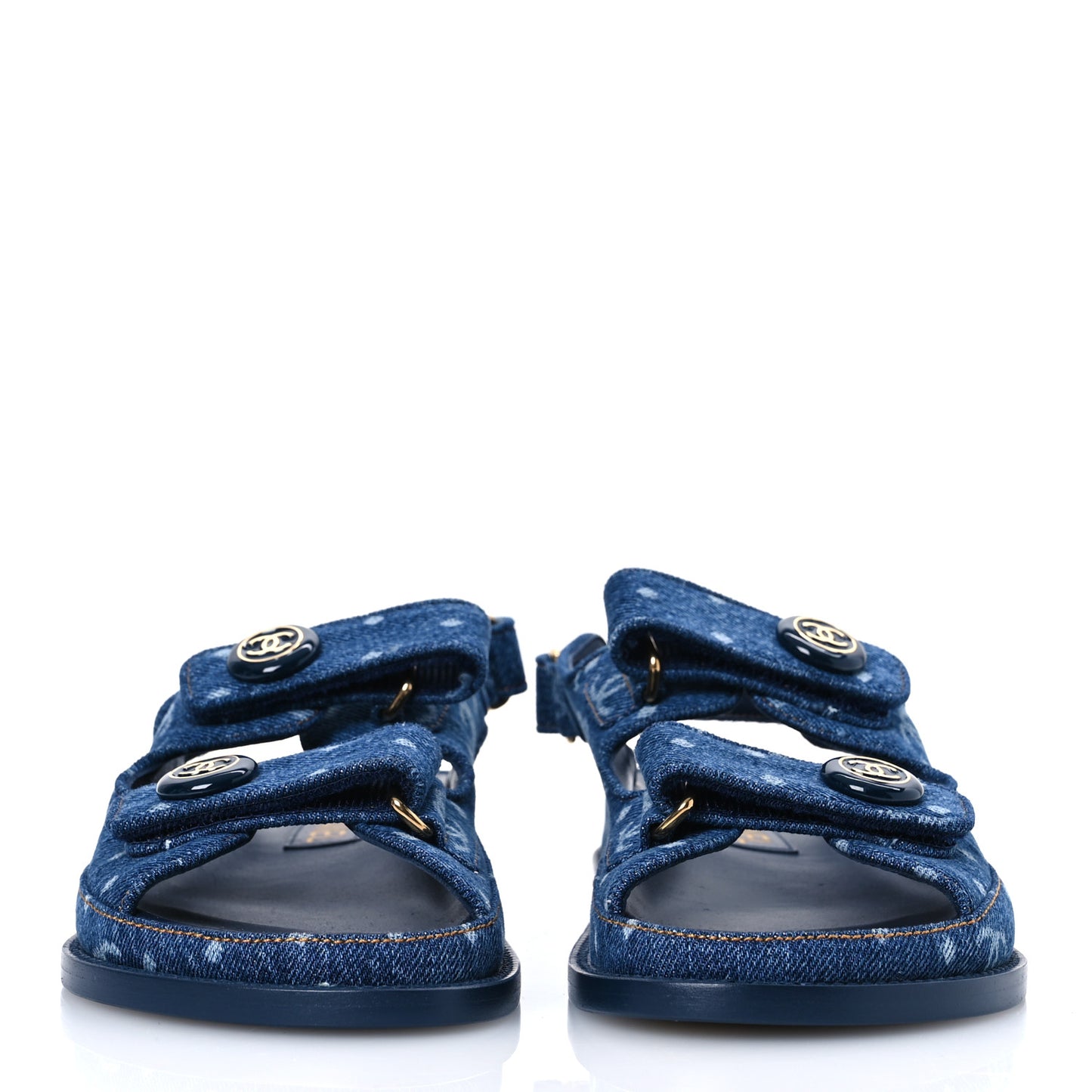 Denim CC Dad Sandals 35 Dark Blue
