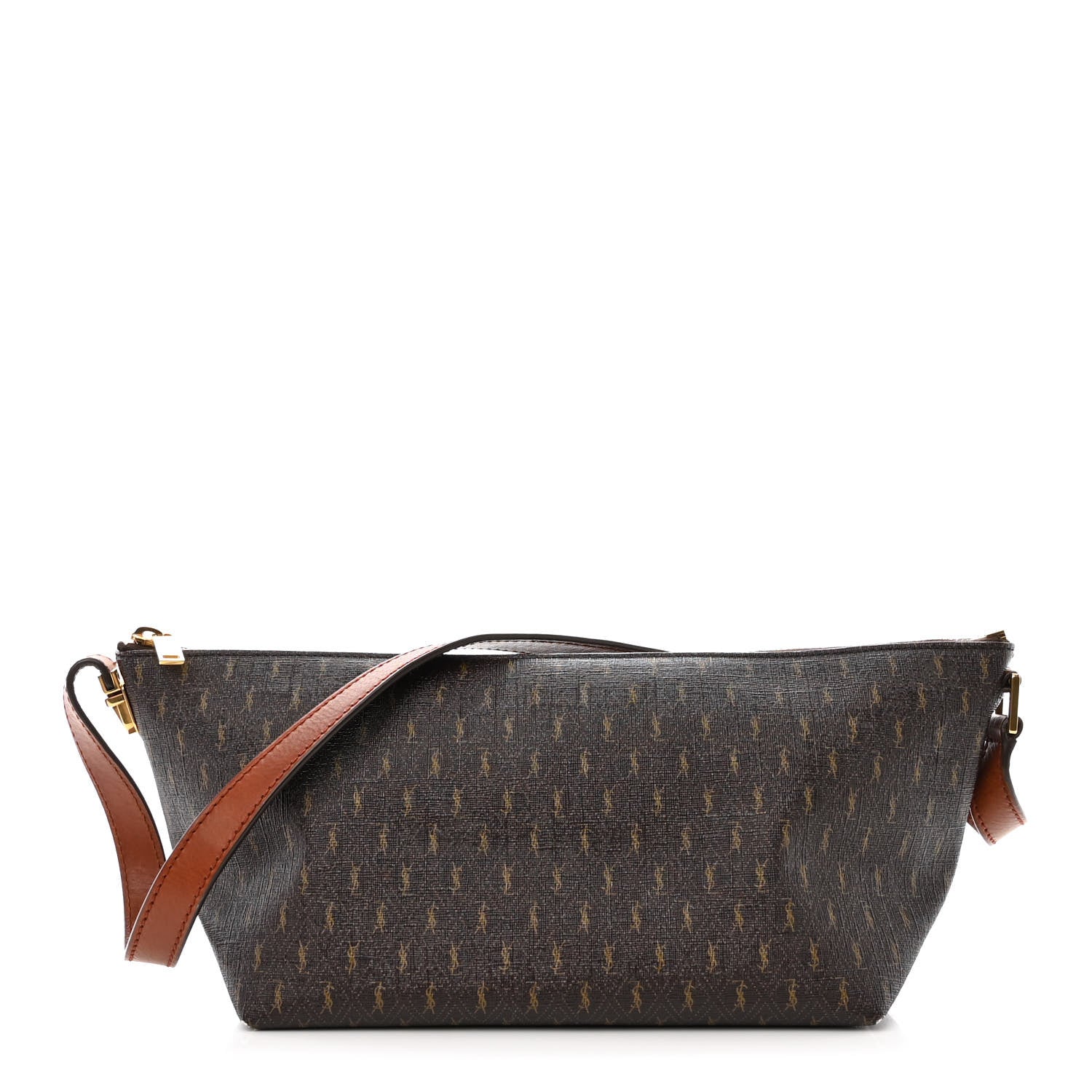 Saint Laurent Canvas Smooth Calfskin Le Monogramme Crossbody Bag Chestnut 8 of 15