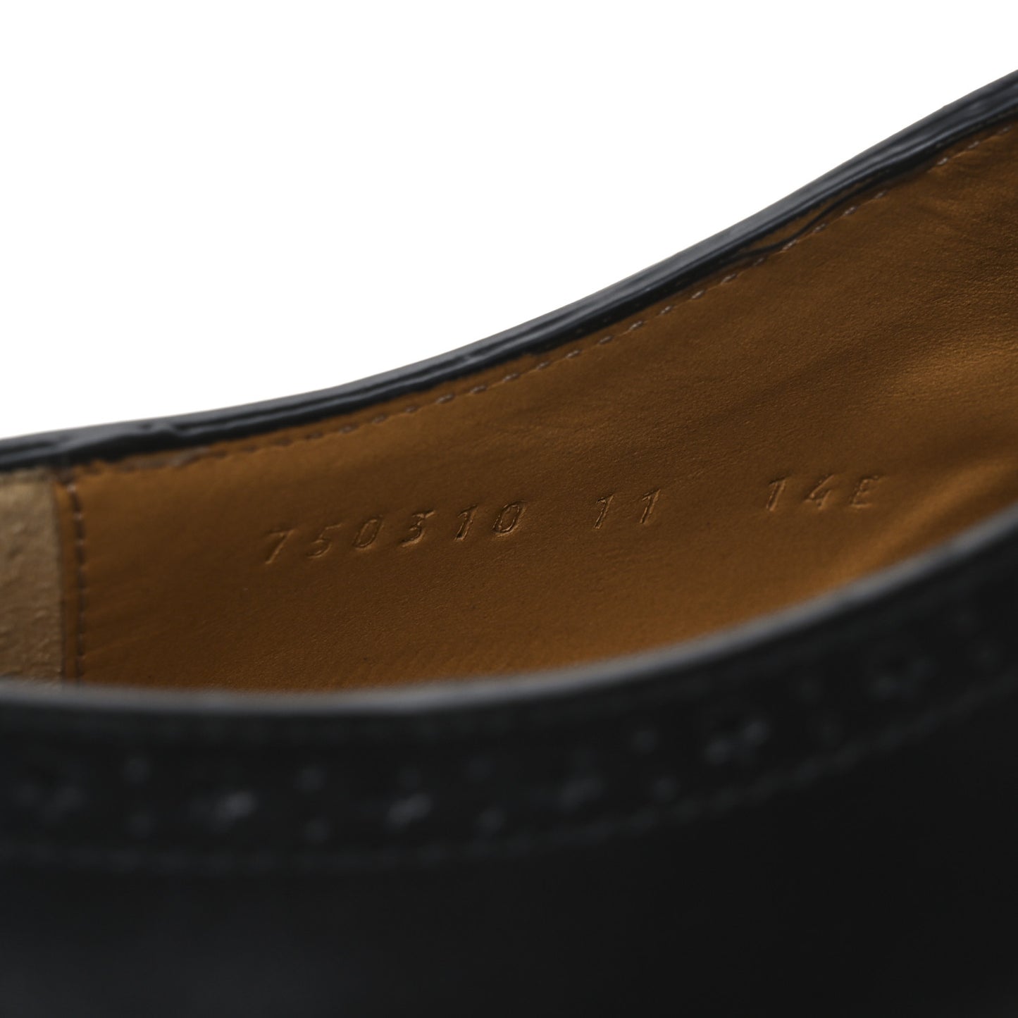 Calfskin Mens Whipstitch Oxfords 11 Black