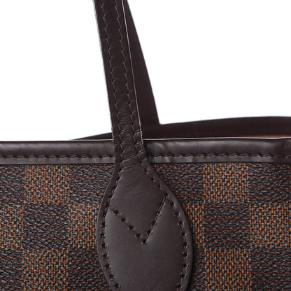 Louis Vuitton Damier Ebene Neo Neverfull MM Rose Ballerine 10 of 15