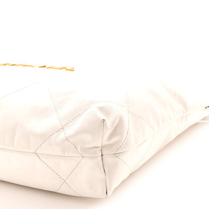 Chanel Shiny Calfskin Quilted Small Chanel 22 White 11 of 11
