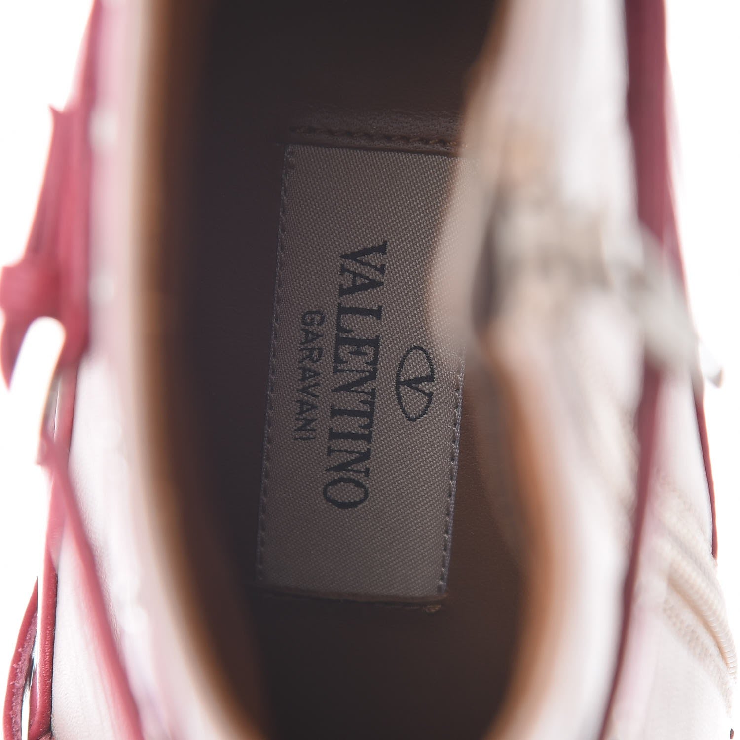 Valentino Garavani Nappa Love Latch 100mm Ankle Boots 37 Dark Red Poudre 7 of 10