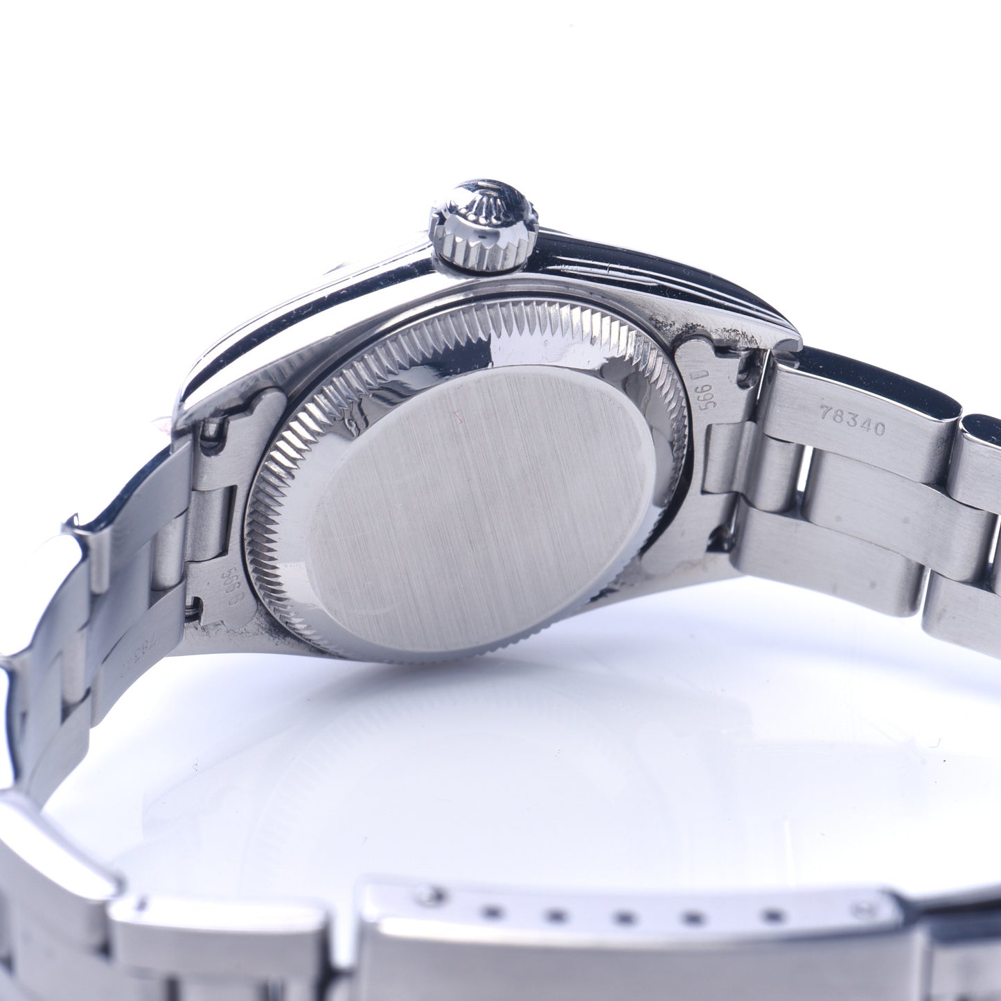 Stainless Steel 24mm Oyster Perpetual Watch Black 67180