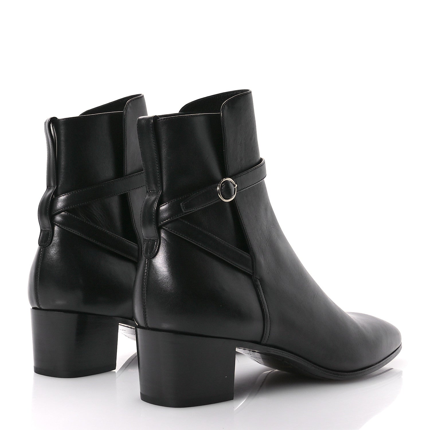 Saint Laurent Calfskin Mens Terry 45 Boots 43 Black 5 of 10
