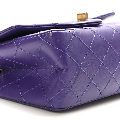 Chanel Aged Calfskin Quilted 2.55 Reissue Mini Flap Purple 8 of 10