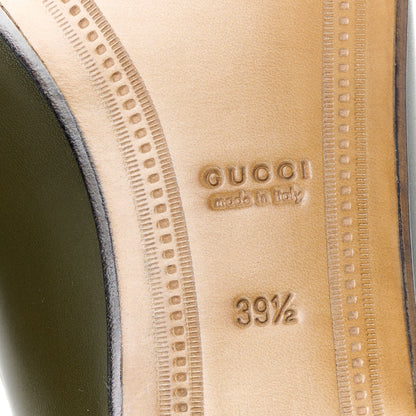 Gucci Calfskin Womens Jordaan Loafers 39.5 Luscious Green 7 of 10