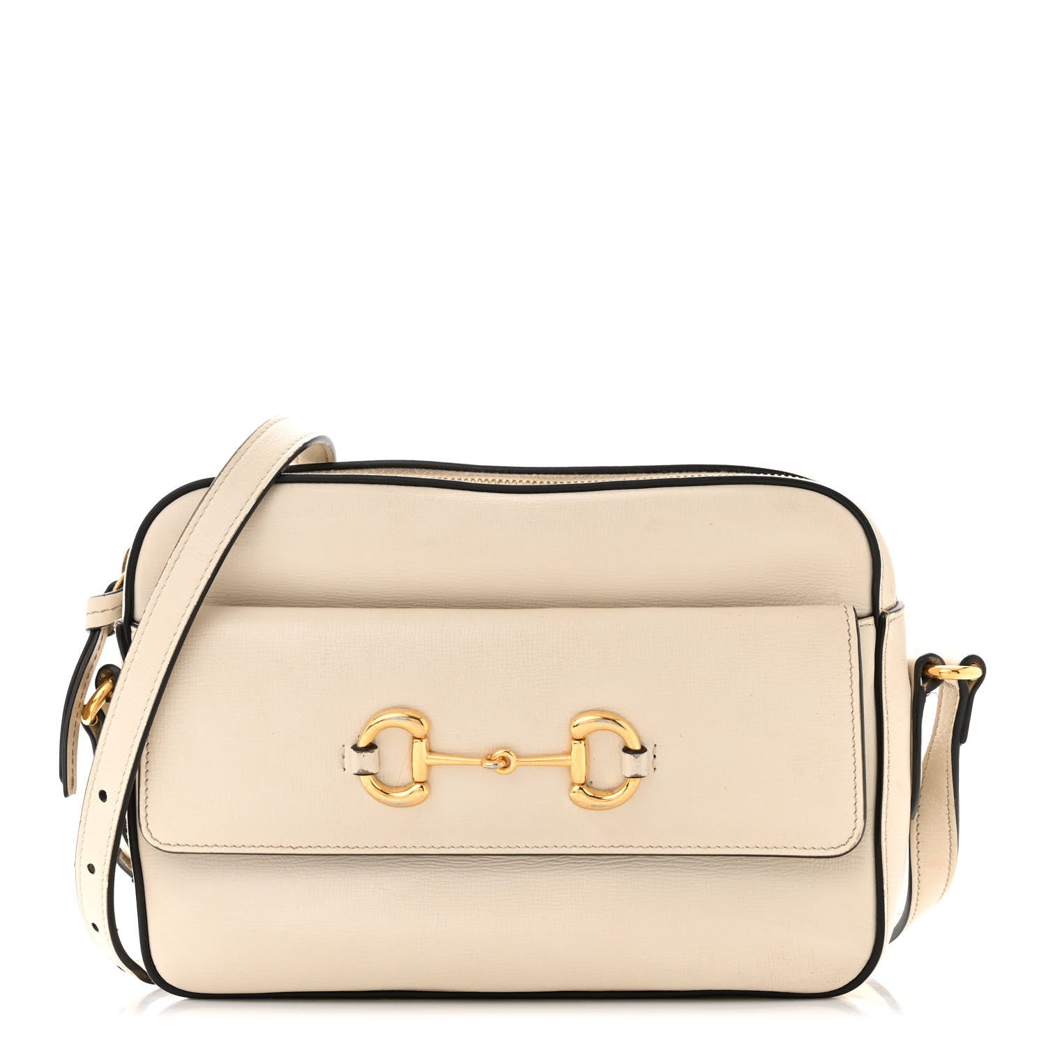 Gucci Azalea Calfskin Small Horsebit 1955 Shoulder Bag Mystic White 1 of 15