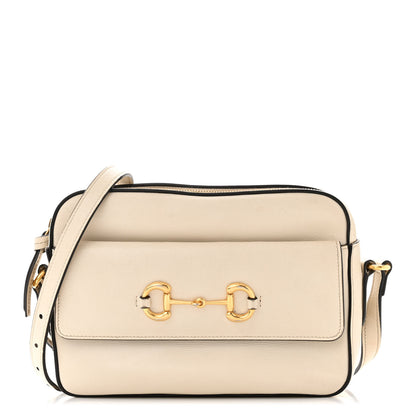 Gucci Azalea Calfskin Small Horsebit 1955 Shoulder Bag Mystic White 1 of 15