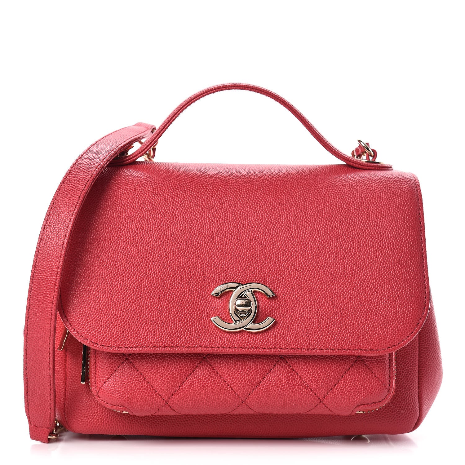 Chanel Caviar Quilted Small Business Affinity Flap Red 1 of 11