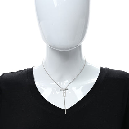 Hermes 18K White Gold Diamond PM Ever Chaine D'Ancre Necklace 3 of 5