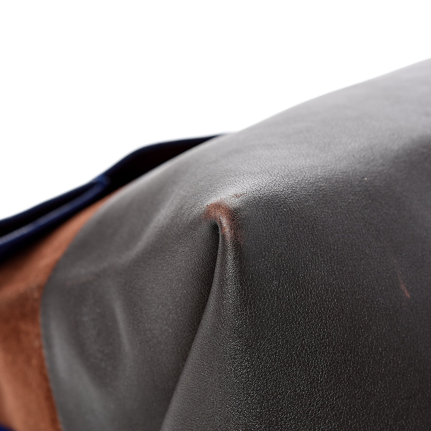 Calfskin Suede All Soft Shoulder Bag Indigo
