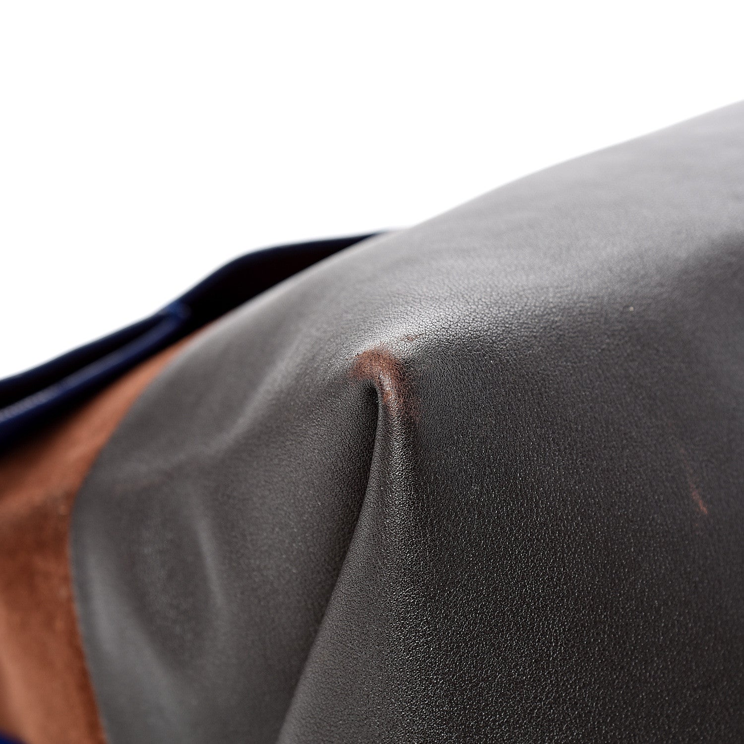 Celine Calfskin Suede All Soft Shoulder Bag Indigo 7 of 16