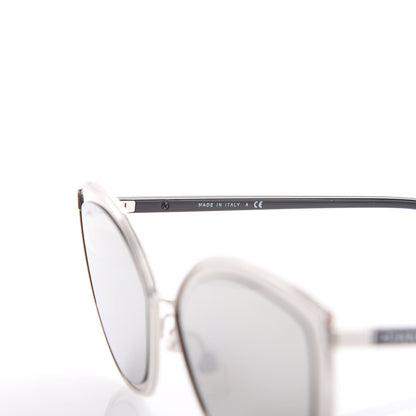 Chanel Metal Cat Eye Sunglasses 4222 Silver Black 6 of 8