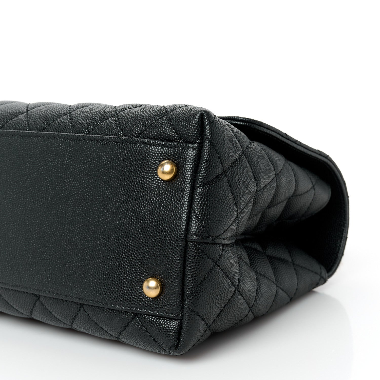 Chanel Caviar Quilted Small Coco Chain Handle Flap Black 11 of 12