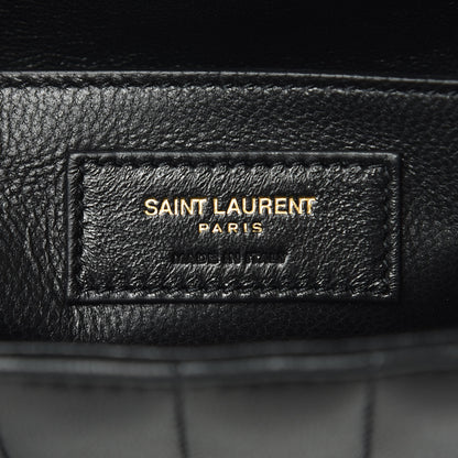 Saint Laurent Lambskin Matelasse Monogram Medium Vicky Chain Bag Black 7 of 11