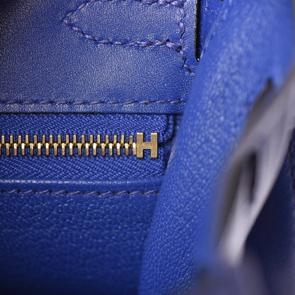 Hermes Tadelakt Kelly Sellier 25 Bleu Electrique 12 of 33