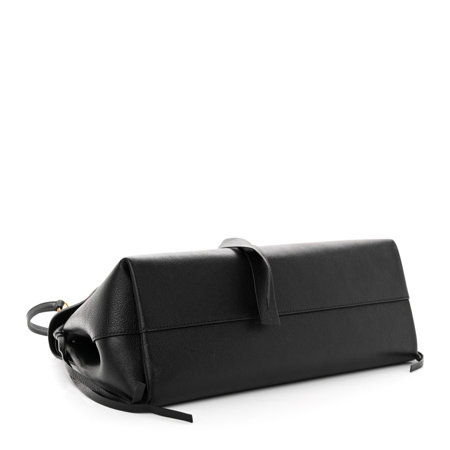 Valentino Garavani Pebbled Calfskin Large VRing Chain Shoulder Bag Black 4 of 10