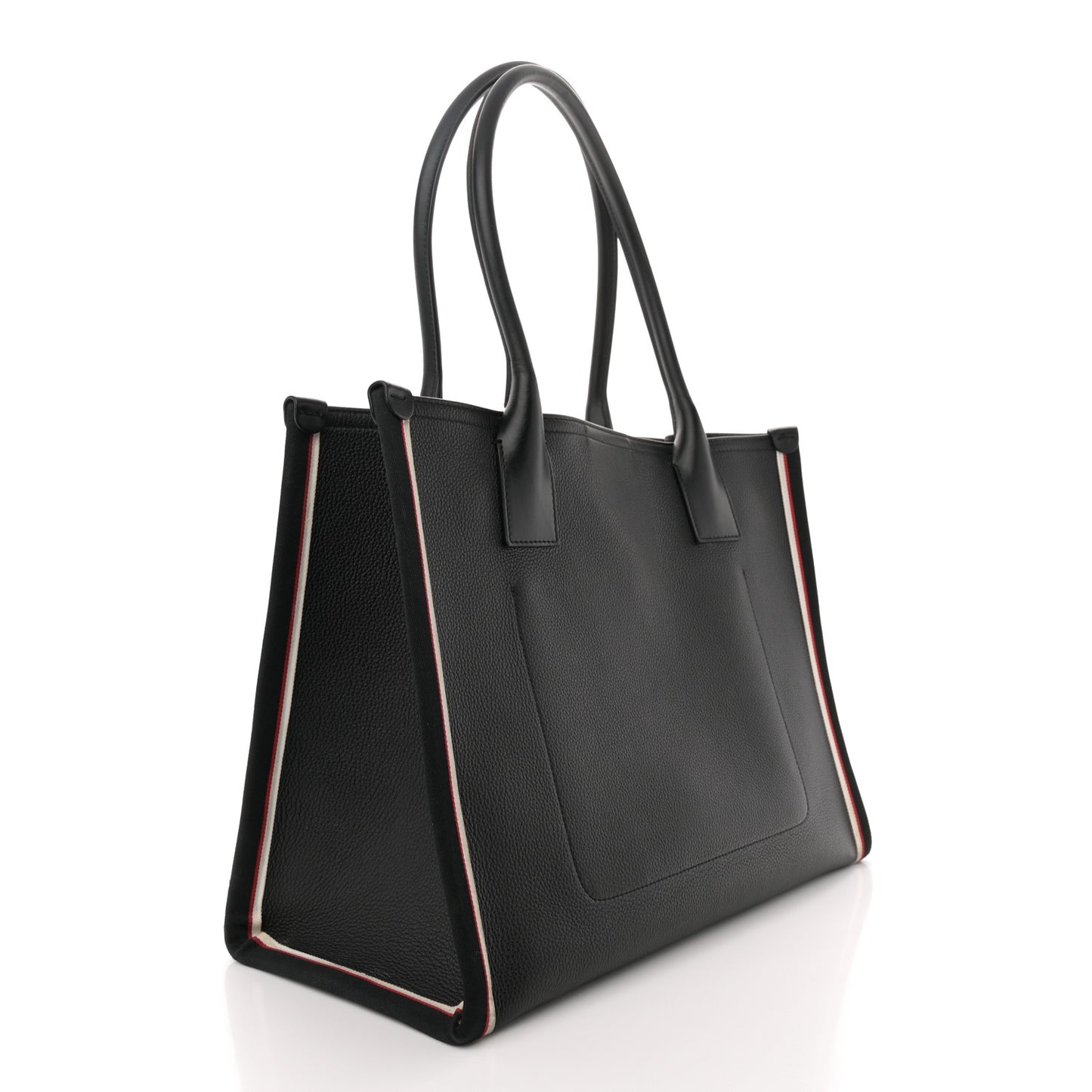 Grained Calfskin Large Nastroloubi Tote Black