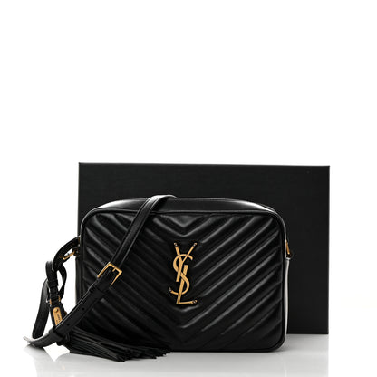 Saint Laurent Calfskin Matelasse Monogram Lou Camera Bag Black 11 of 11
