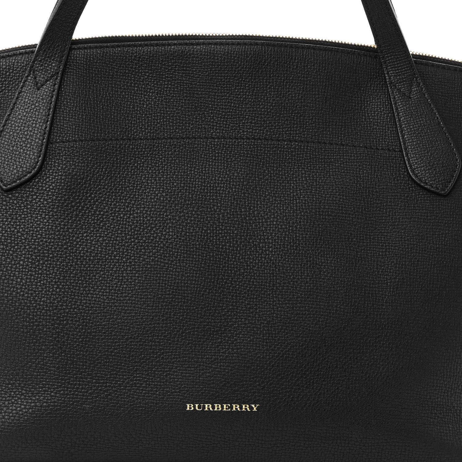 Burberry Derby Calfskin House Check Medium Welburn Tote Black 7 of 10