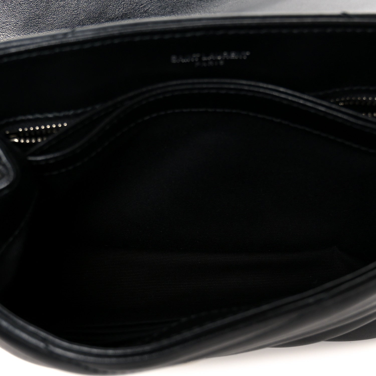Saint Laurent Calfskin Y Quilted Monogram Toy Loulou Crossbody Bag Black 5 of 11