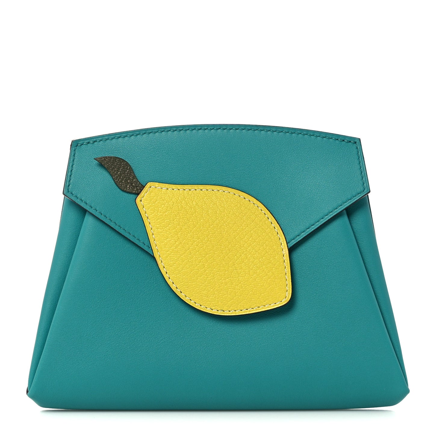 Swift Chevre Mysore Hermail Tutti Frutti Lemon Wallet Bleu Paon Lime Canopee