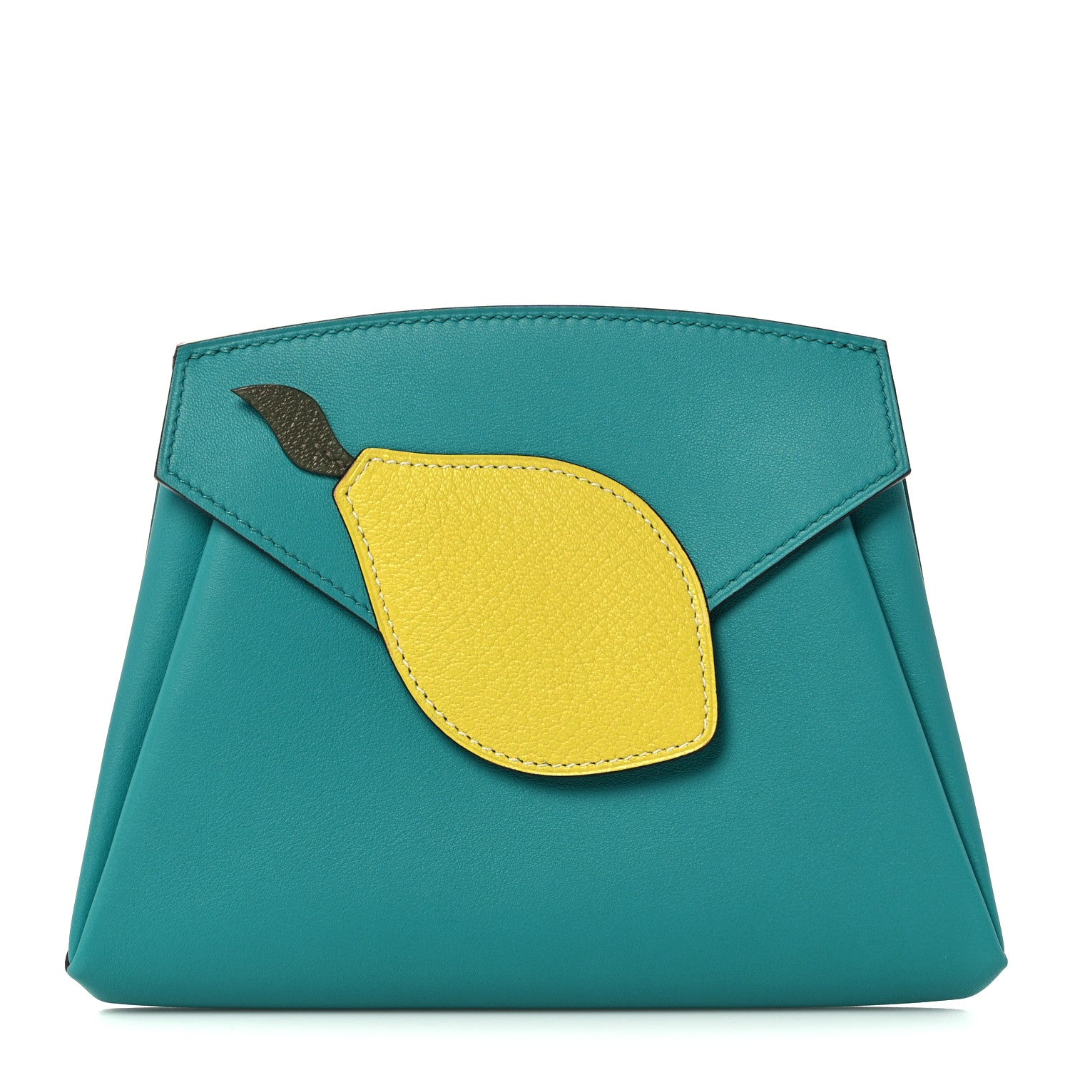 Hermes Swift Chevre Mysore Hermail Tutti Frutti Lemon Wallet Bleu Paon Lime Canopee 1 of 11