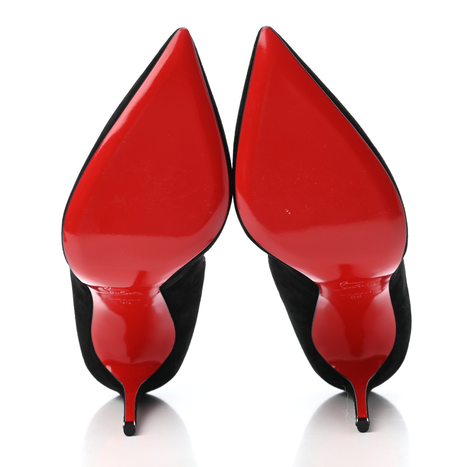 Christian Louboutin Suede Victorina 100 Pumps 39 Black 4 of 4